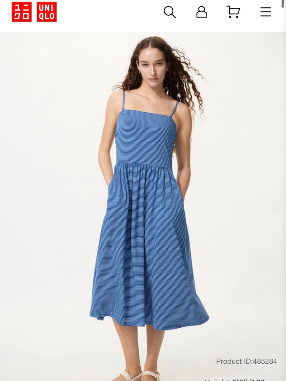 NWT UNIQLO Built-in Bra Dress (With Pockets!)